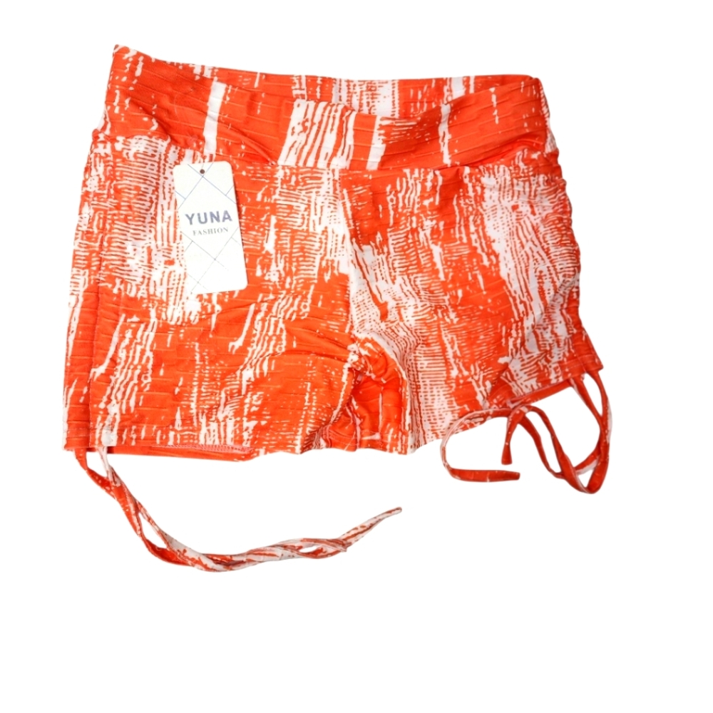 Yuna Fashion🩳 Orange/White Athletic Shorts Size 2